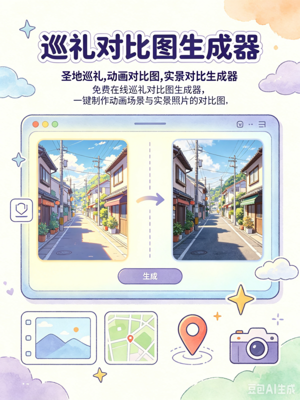 玩转圣地巡礼对比图生成器:你的专属巡礼晒图定制工坊-ACG社区